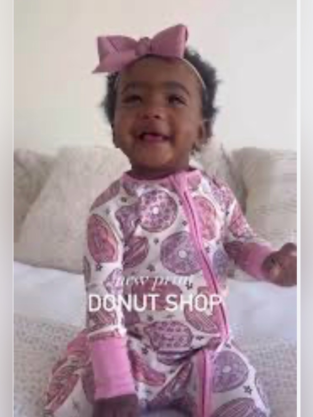 CADEN LANE Donut Shop Print Bamboo Convertible Sleeper - 6-12M